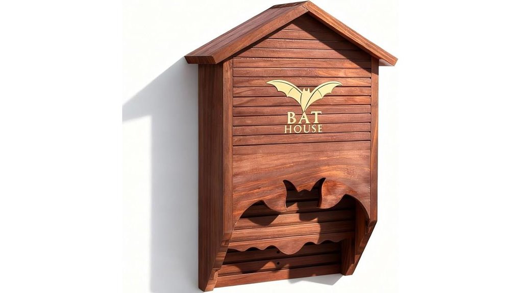solid weatherproof brown bathouse
