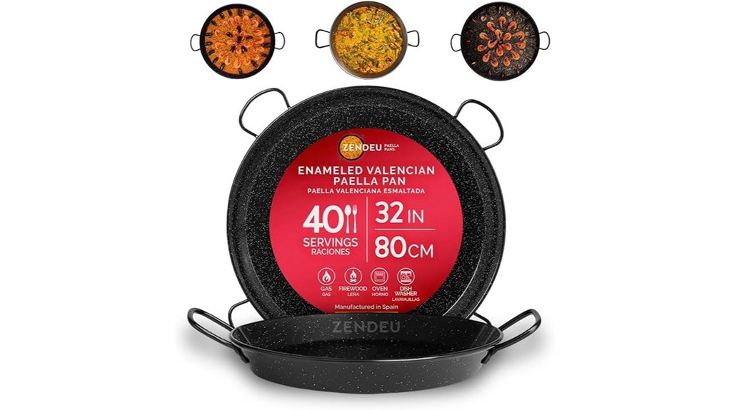 spanish 32 inch enamel pan
