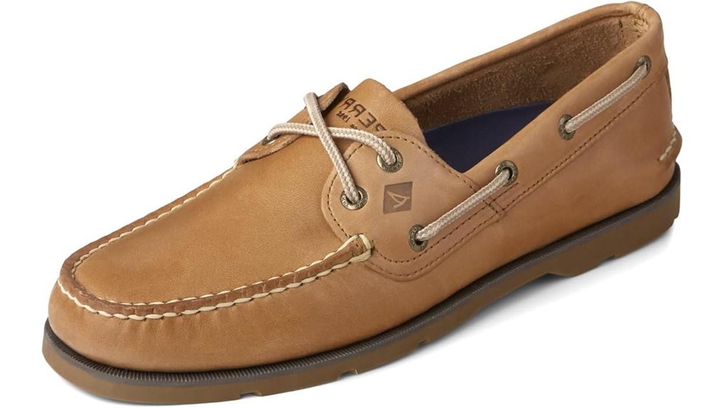 sperry 2 eye leather shoes