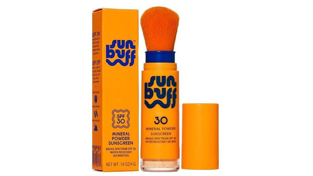 spf30 waterproof powder brush