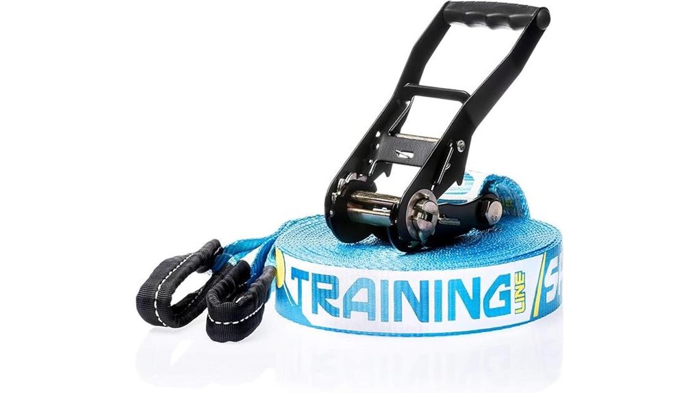spider slackline 60ft ratchet