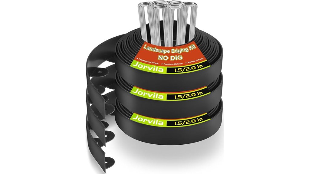 spiked plastic garden edging