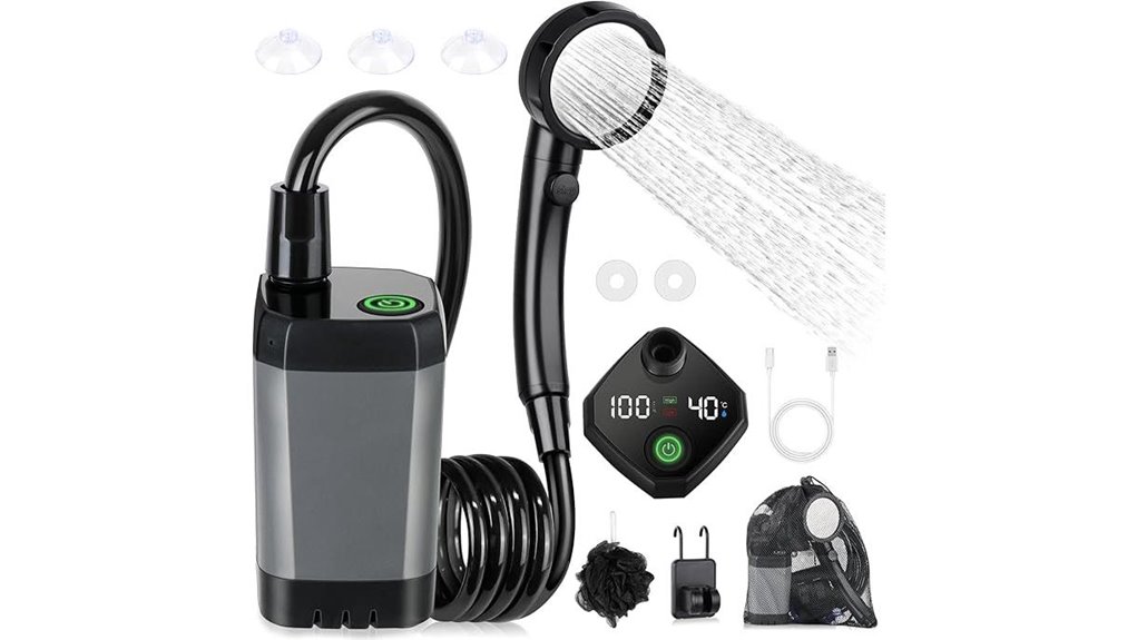 spopal 6000mah led shower