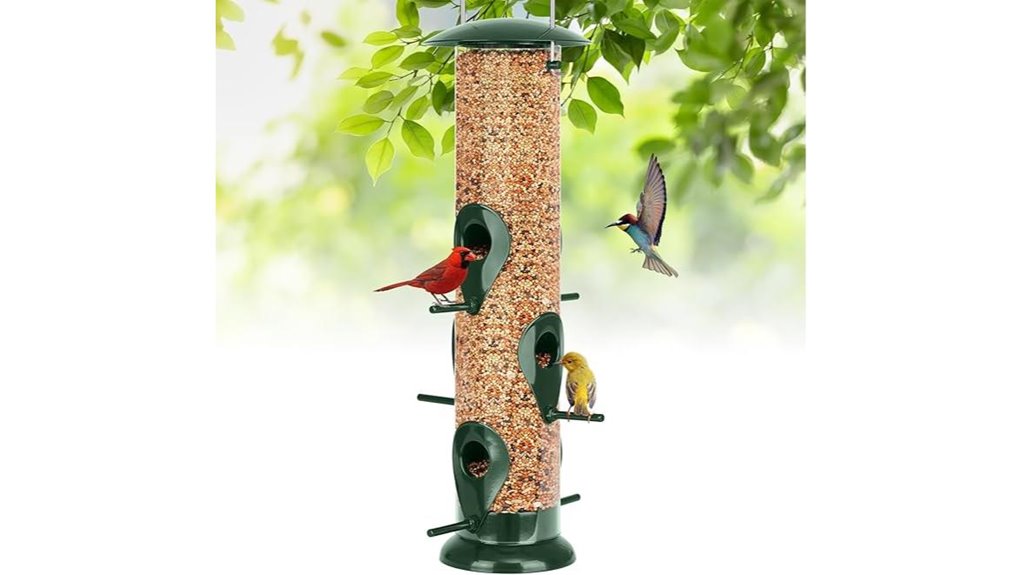 squirrel proof metal 6 port feeder