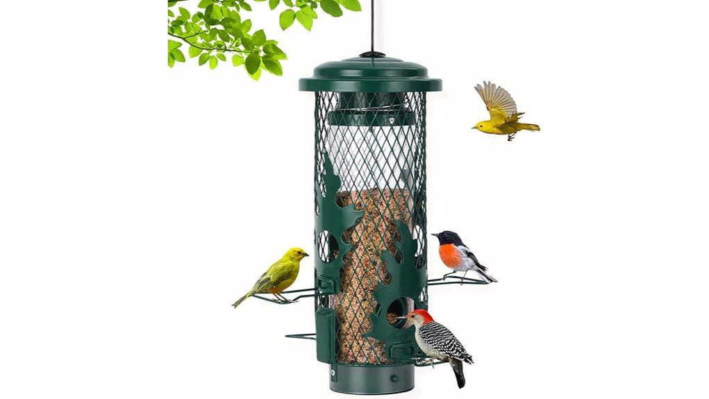 squirrel proof metal mesh feeder
