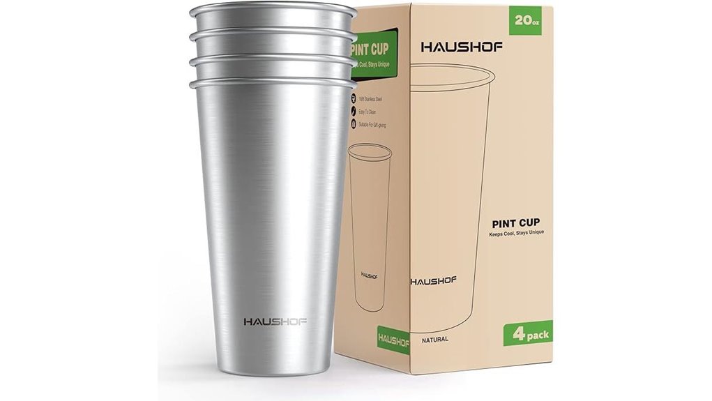 stackable 20oz stainless cups