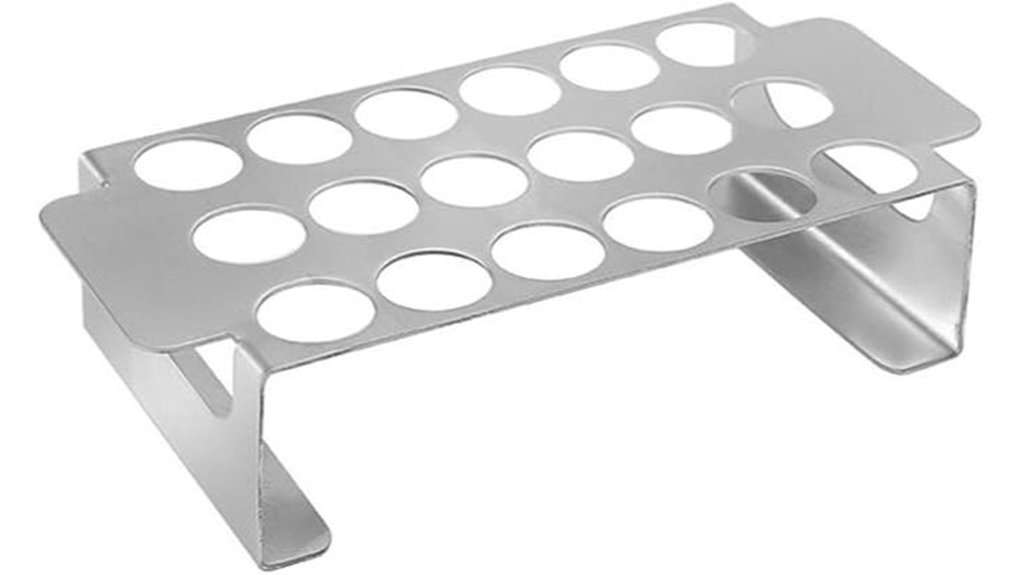 stainless 18 hole grill rack