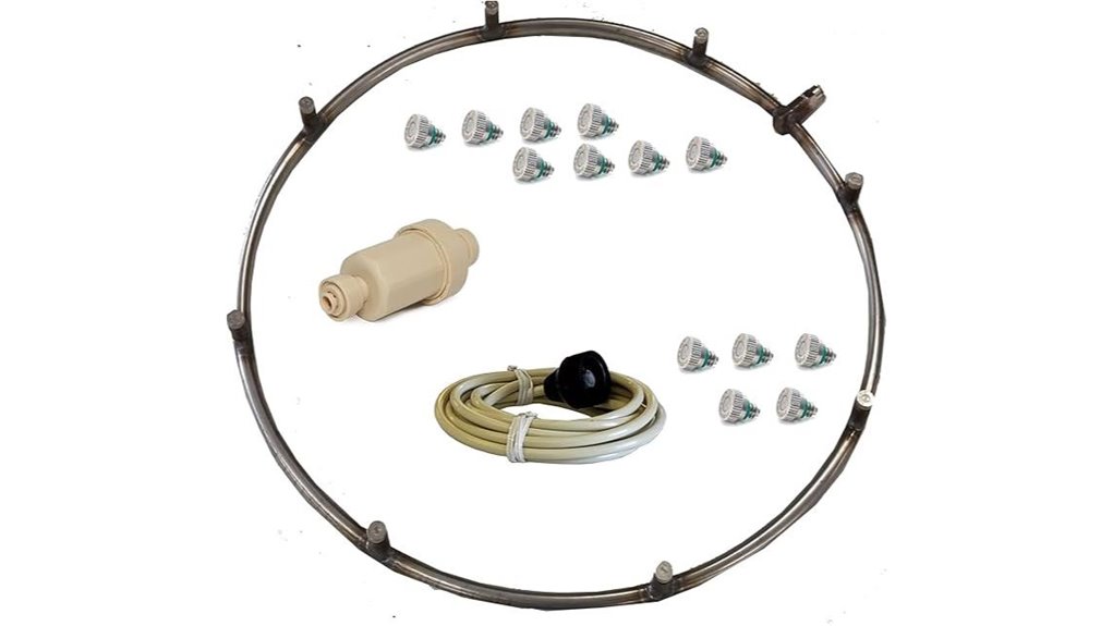 stainless 8 nozzle fan ring