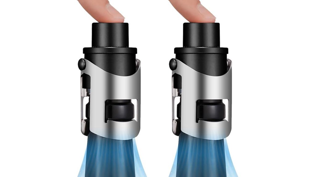 stainless built in champagne stoppers
