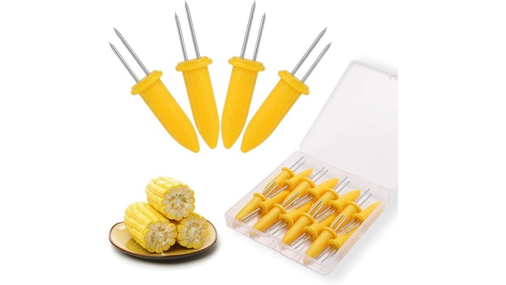 stainless corn holders storage