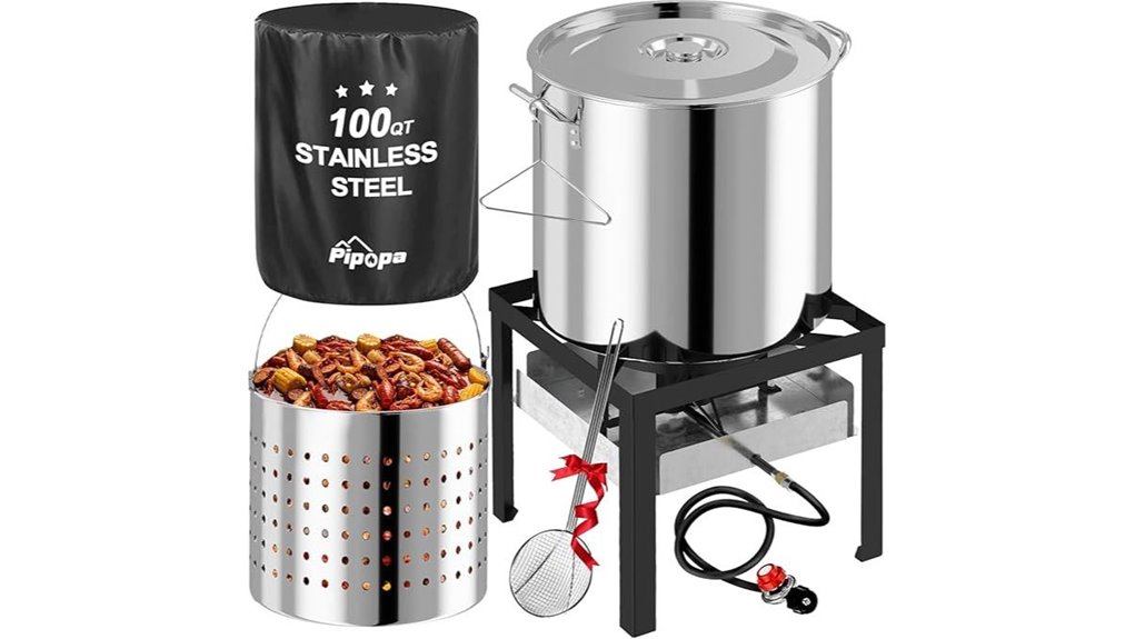 stainless crawfish 110k btu