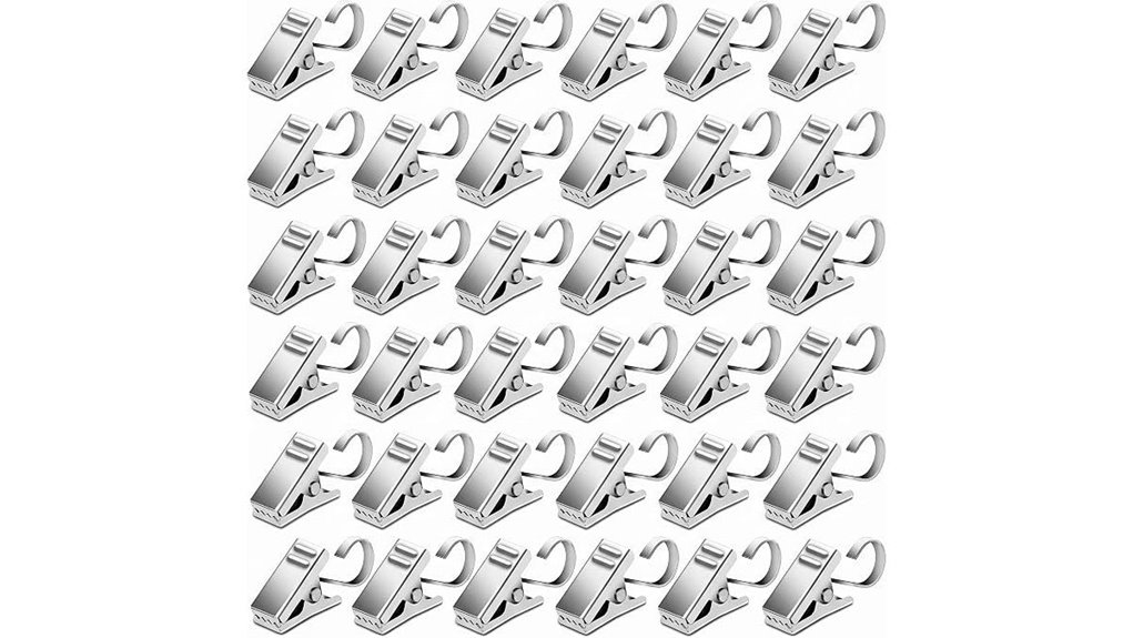 stainless curtain clips hooks