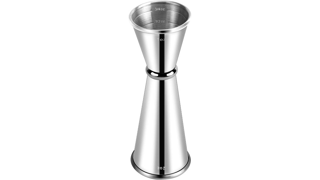 stainless double cocktail jigger