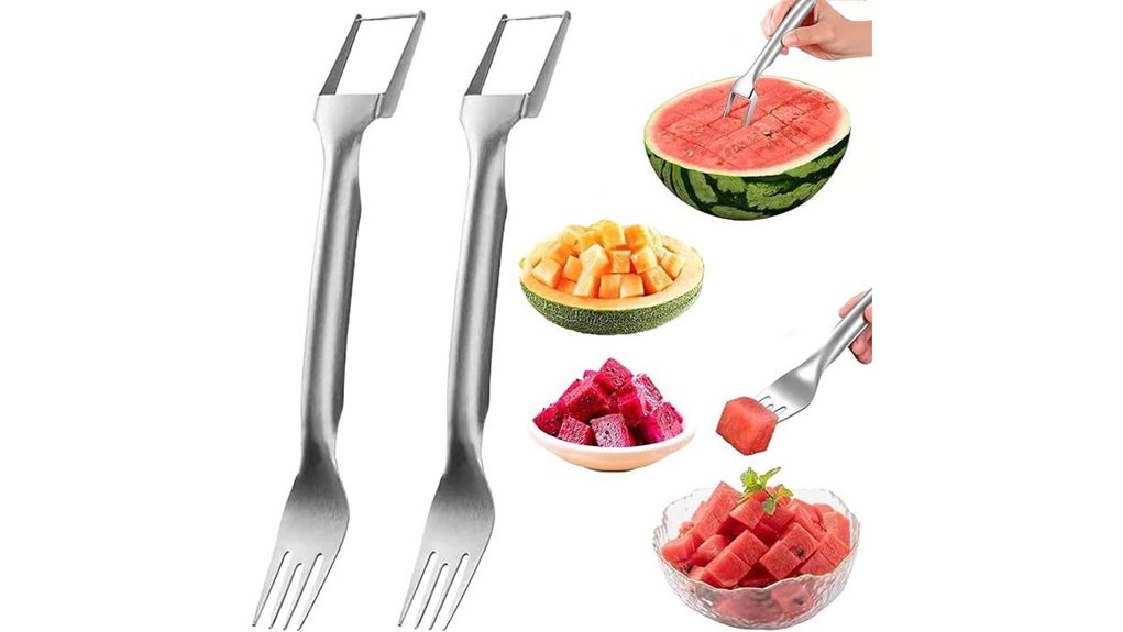 stainless dual head watermelon cutter