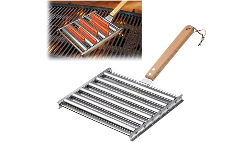 stainless hotdog roller grill five