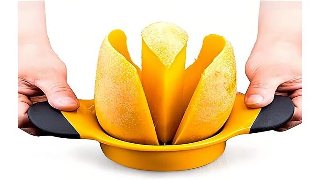 stainless non slip mango slicer
