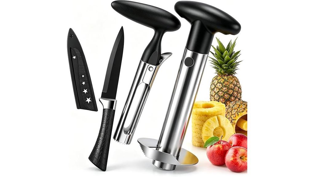 stainless pineapple corer slicer