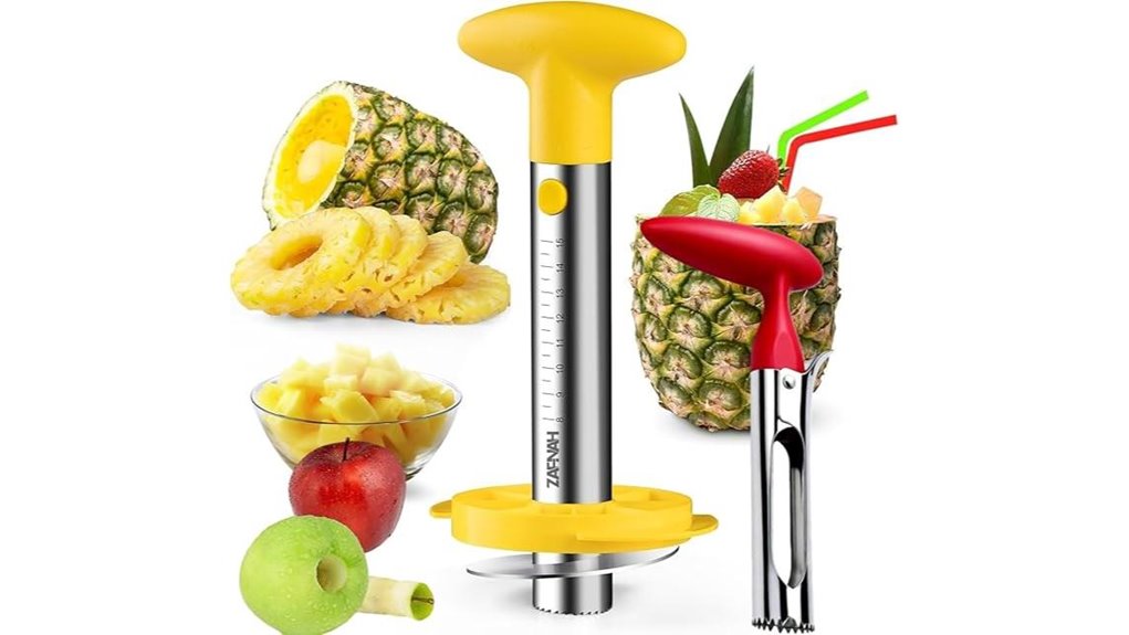 stainless pineapple corer slicer