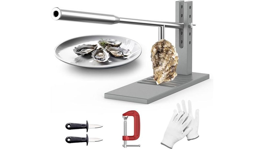 stainless shucker gloves g clamp