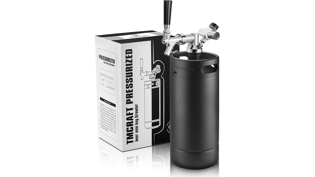 stainless steel 128oz growler