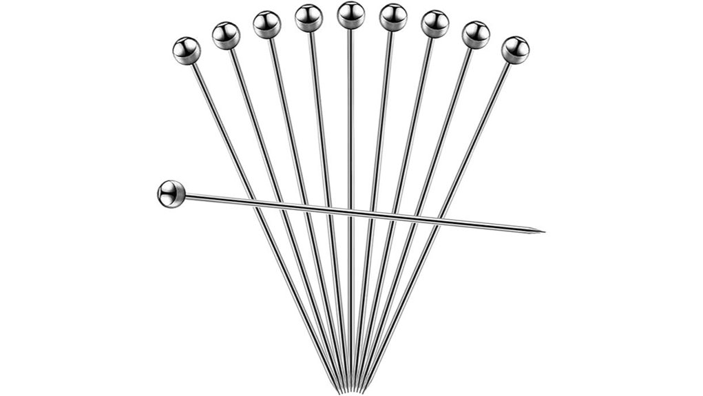 stainless steel cocktail picks