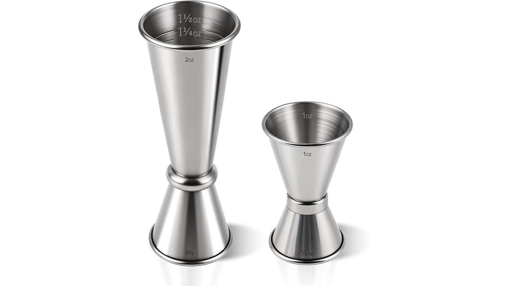 stainless steel double jiggers