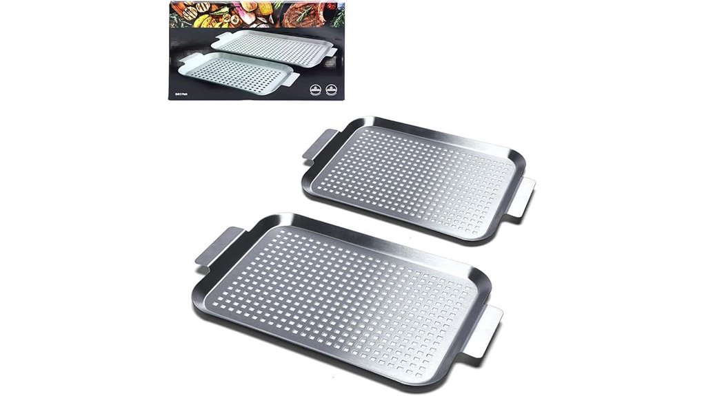 stainless steel grill set