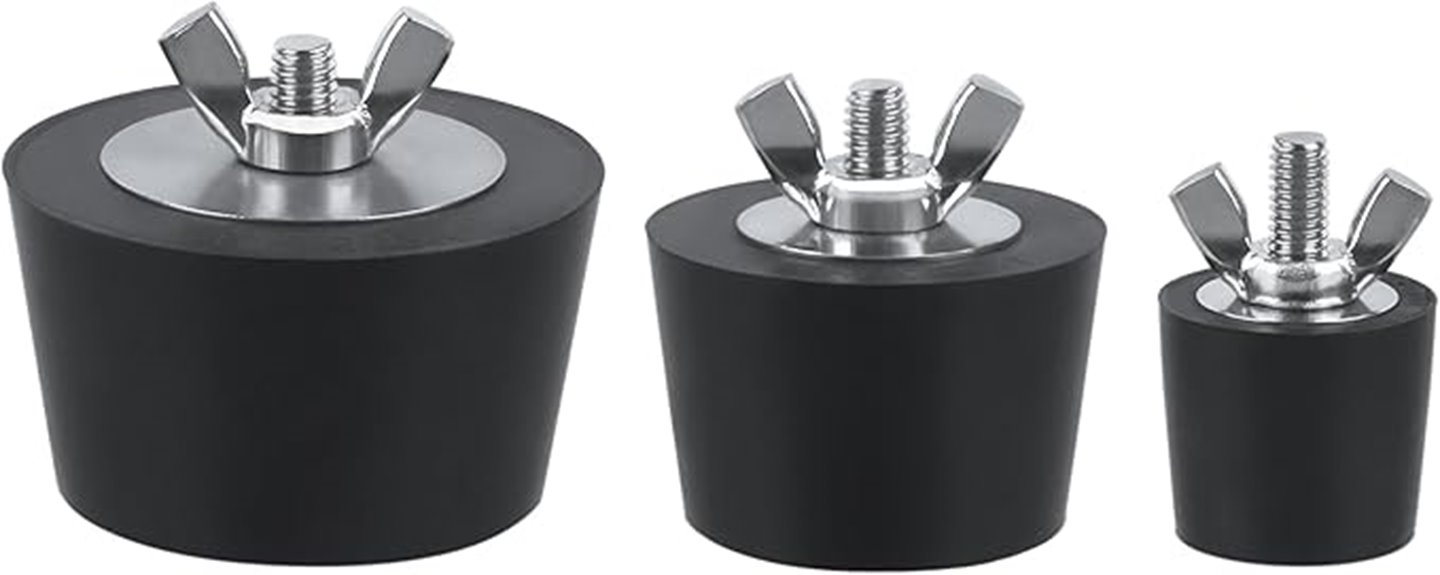 stainless steel rubber plugs