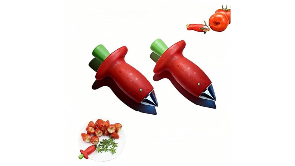 stainless steel strawberry huller