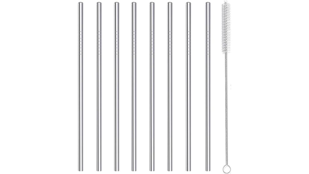 stainless steel straws brush