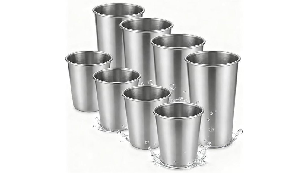 stainless steel tumblers set