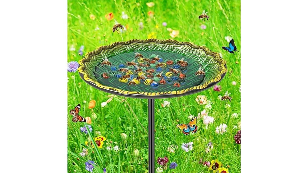 standing bee butterfly marbles