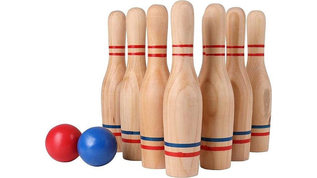 sterling wooden skittles set