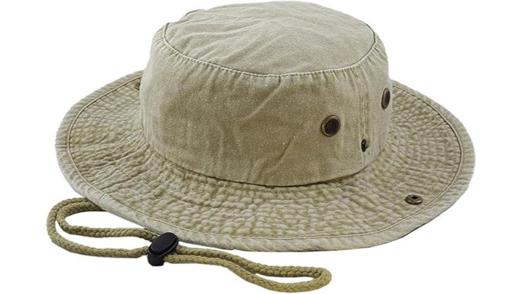 stonewashed cotton safari hat