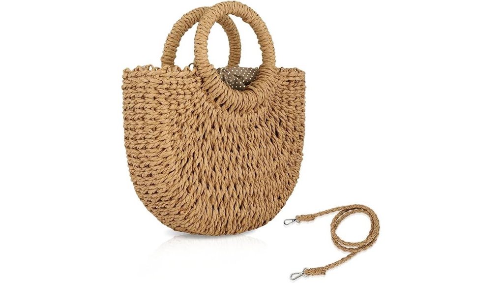 straw hobo beach purse