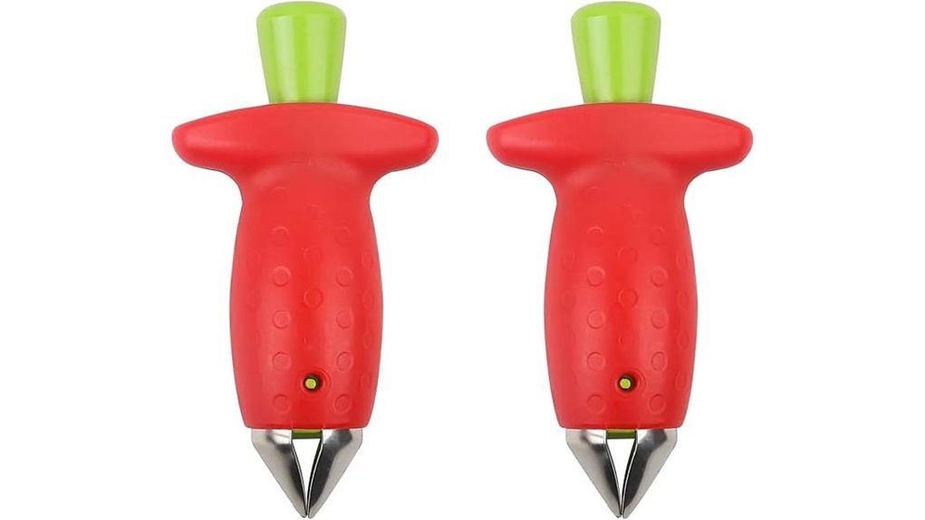 strawberry slicer corer pair