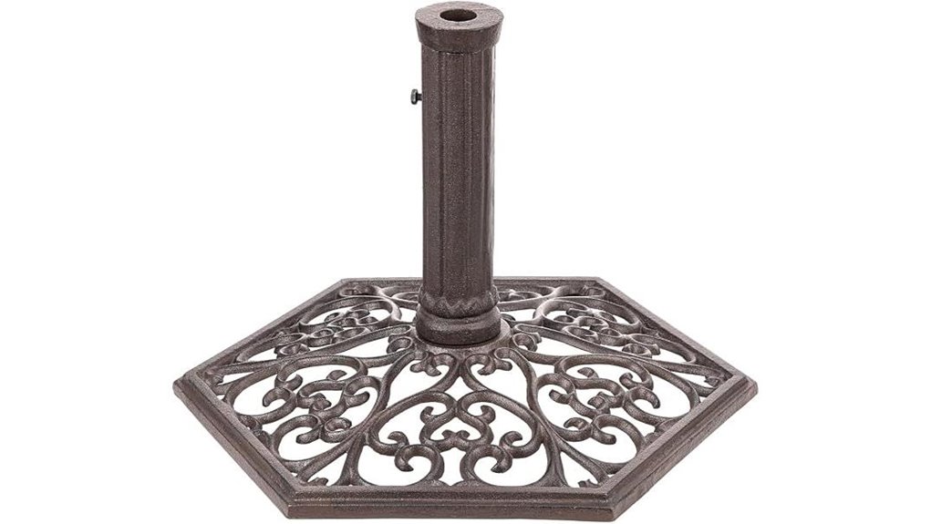 sungmor cast iron umbrella base