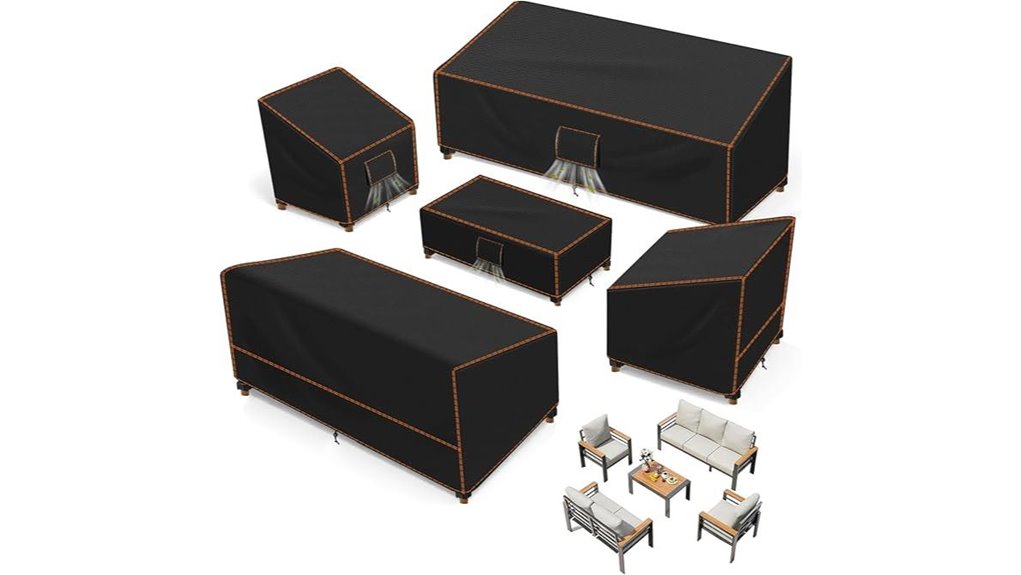 sunico five piece outdoor covers