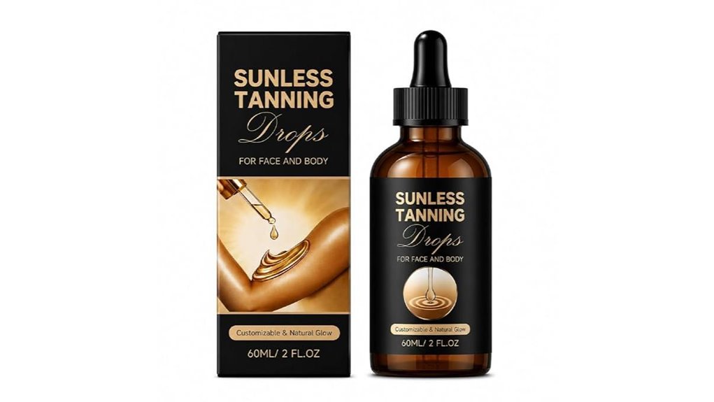 sunless face body self tanner