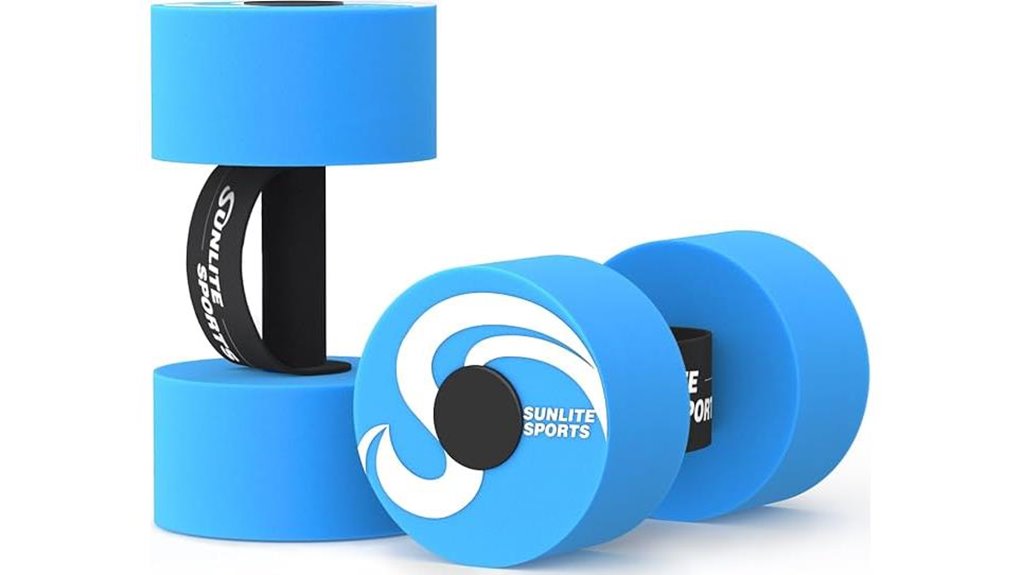 sunlite two pack water dumbbells