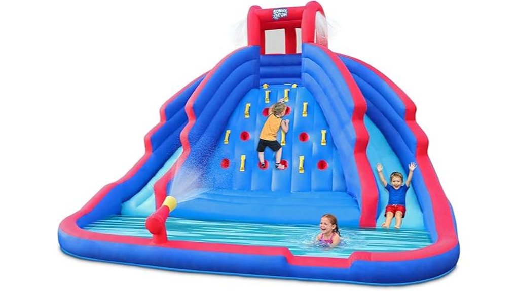 sunny inflatable slide park