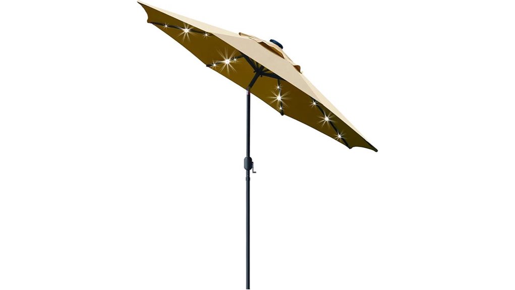 sunnyglade solar led umbrella