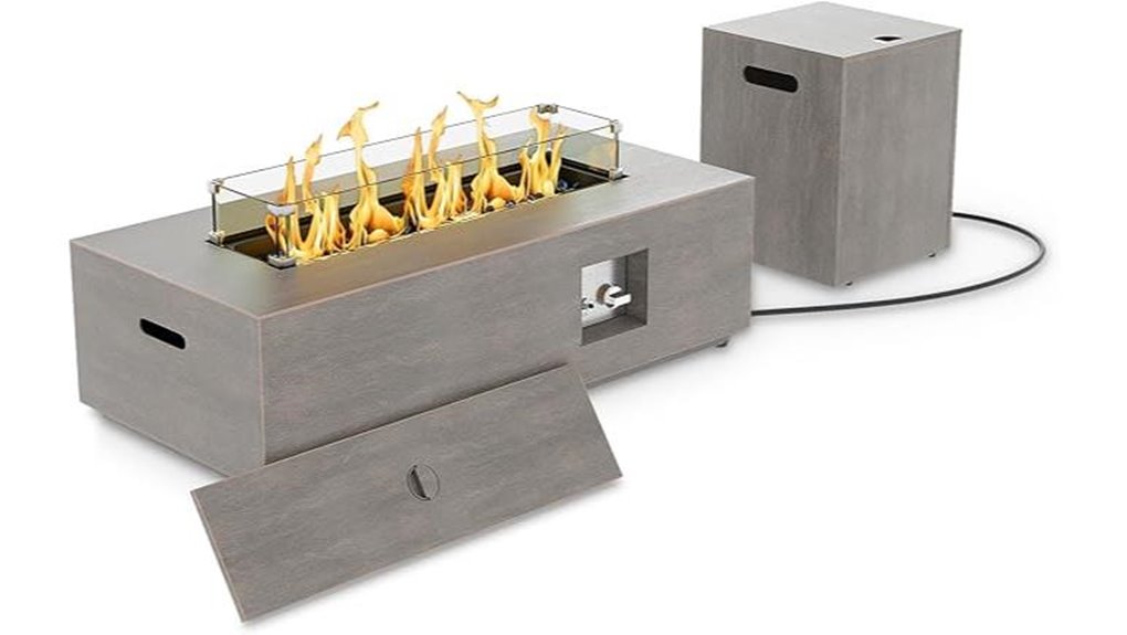 sunpeak 42 inch propane firepit