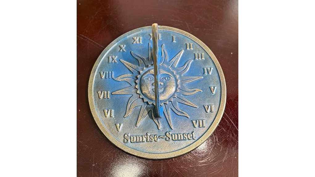 sunrise sunset garden sundial