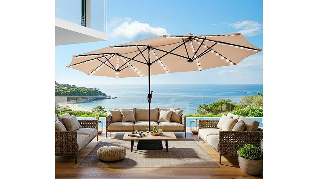 superjare 13ft solar umbrella