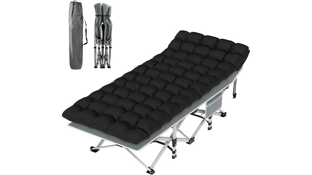 suteck folding cushioned cot