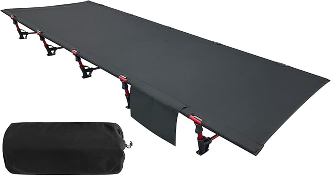 sutekus black ultralight cot