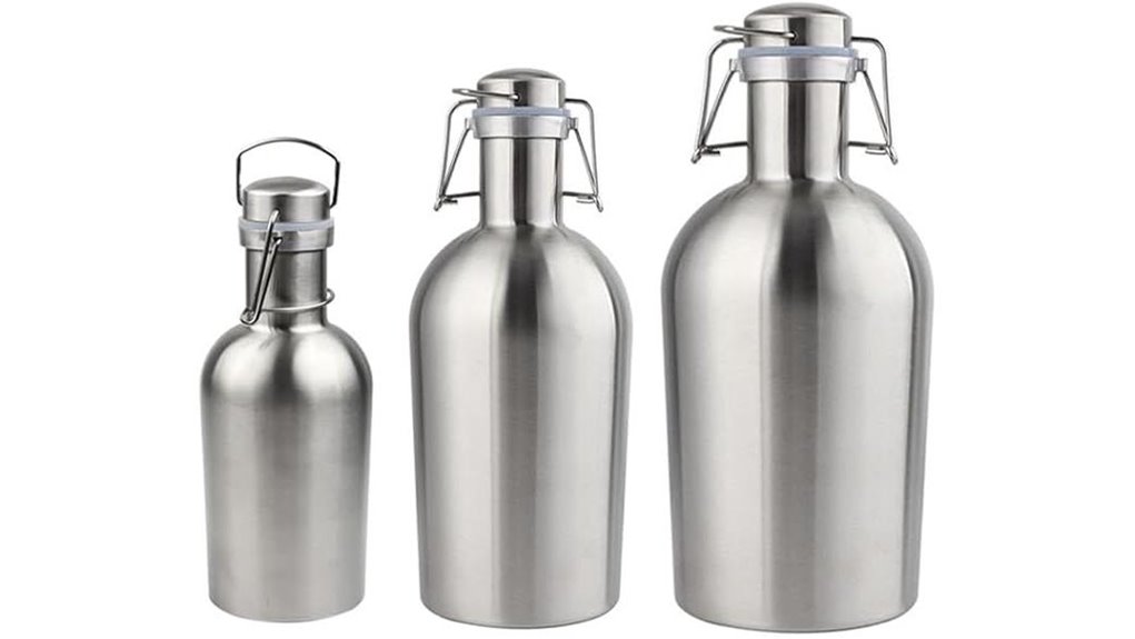 swing top dual capacity growler