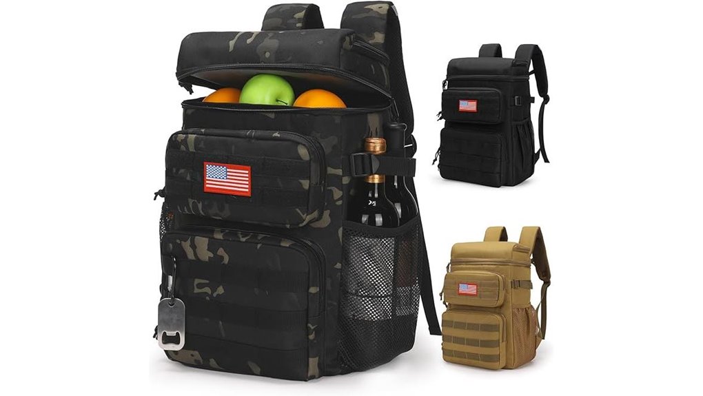 tactical leakproof backpack cooler