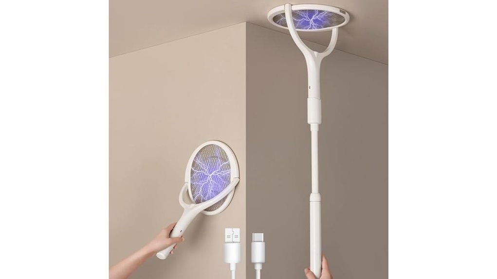 telescopic electric fly racket